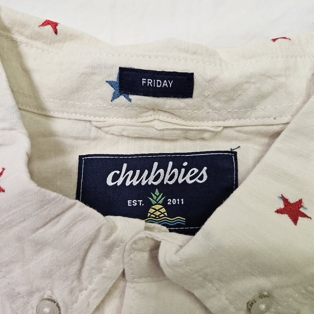 Chubbies The All Stars No Stripes Resort Weave Friday Shirt Men's Size XXLarge - Picture 4 of 9